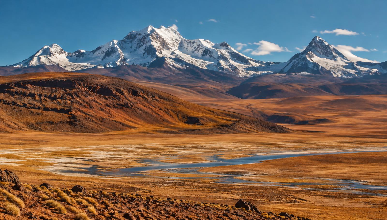 The Andes mountains in Bolivia